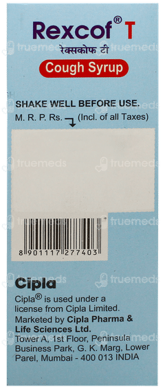 Rexcof T Syrup 100Ml